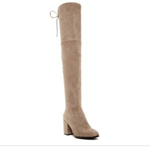 Slayer Steve Madden Taupe OTK Boots EXCELLENT Cond